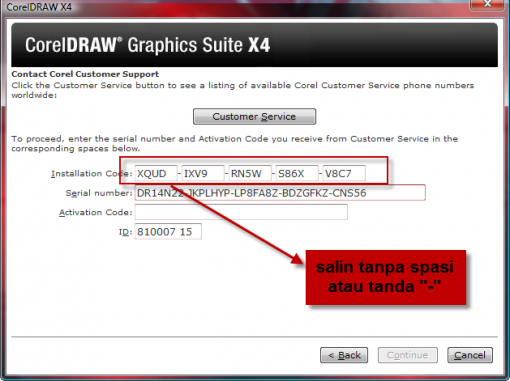 corel draw find serial number on box